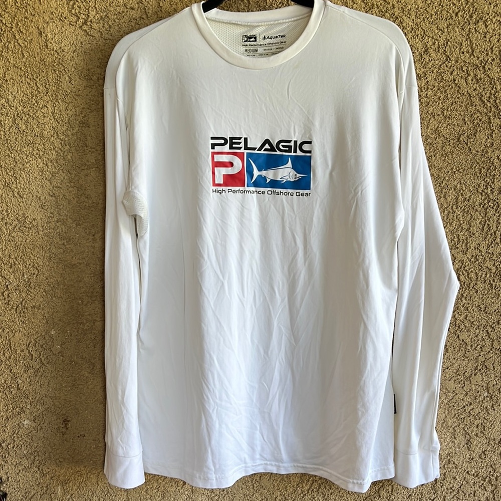 Pelagic High Performance Offshore Gear Aqua Tek Medium white